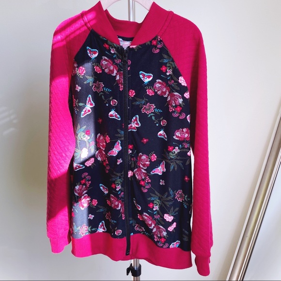 🖤3/$25 Wonder Nation Bomber Floral Jacket & tee - Picture 2 of 5